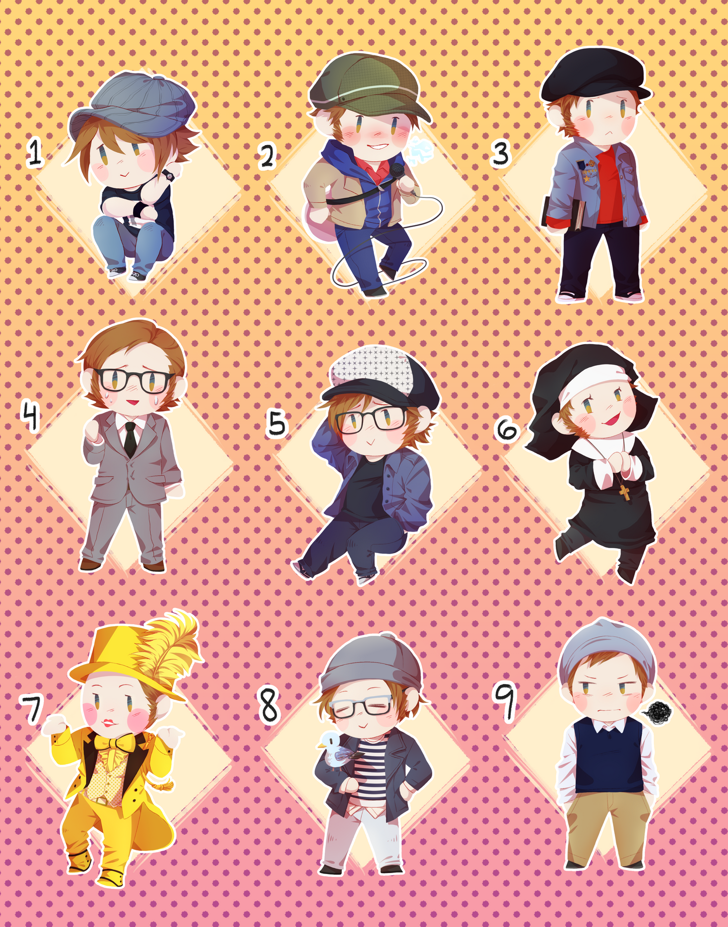 Patrick Stump Stickers/Sticker Pack