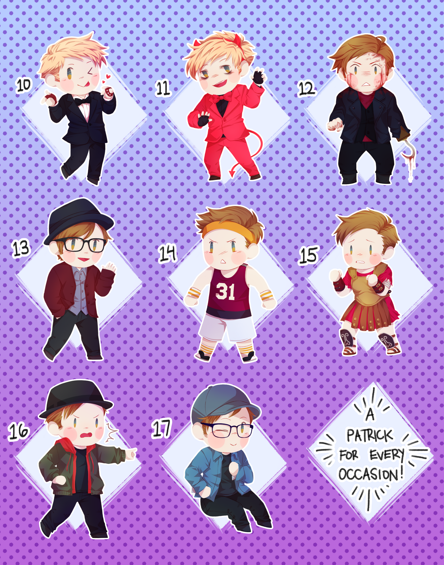 Patrick Stump Stickers/Sticker Pack