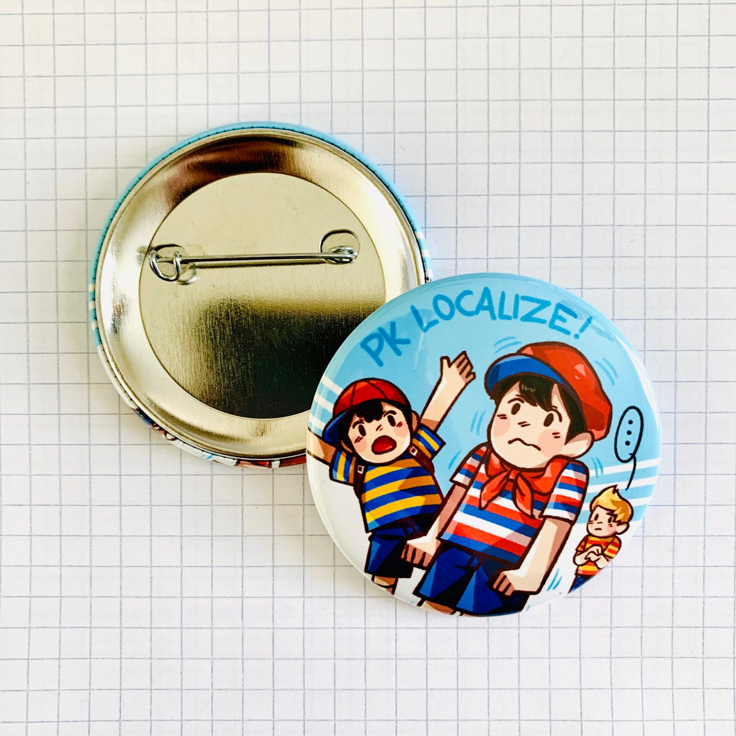 MOTHER/Earthbound PK Localize! Button Badge